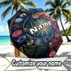 Custom Name Personalized Basketball NBA Print Umbrella, Auto Open Close, 8‑Rib Sturdy Frame, Commute Camping Hiking Use, Birthday Gift