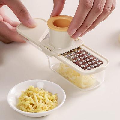 3 In 1 Ginger and Garlic Grinder Home Kitchen Slicer Garlic Ginger Grinder Kitchen Tool for Slicing Chopping and Grinding Garlic