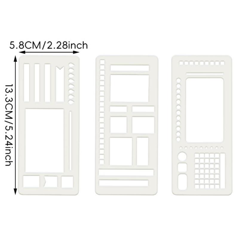 Portable Dots Array Journal Templates Set Of 3 Efficient Organized Notebooks For Planning Sketching Note Taking