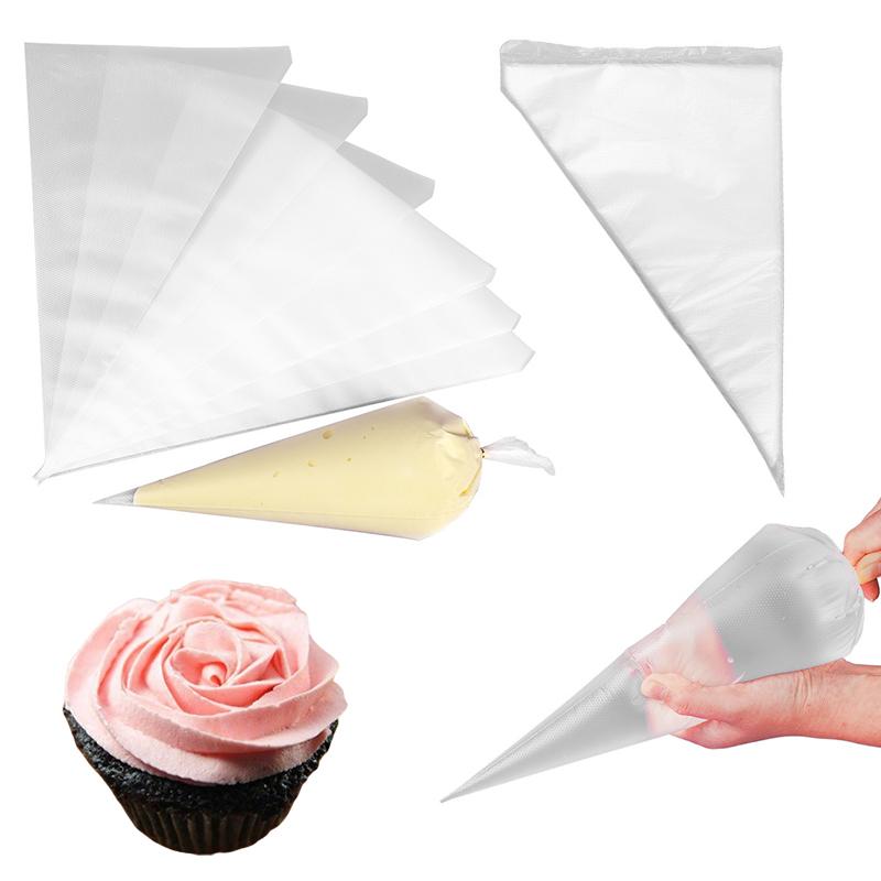 20PCS/Set Disposable Pastry Piping Bag Sleeve 3 Size Available Confectionery Decorating Cream Fondant Shaping Squeezing Tool ZYF