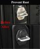 6PCS Car Door Latch Lock Protector Decoration Cover Trim for Jeep Wrangler JL Gladiator JT 2018-2026 Interior Accessories ABS