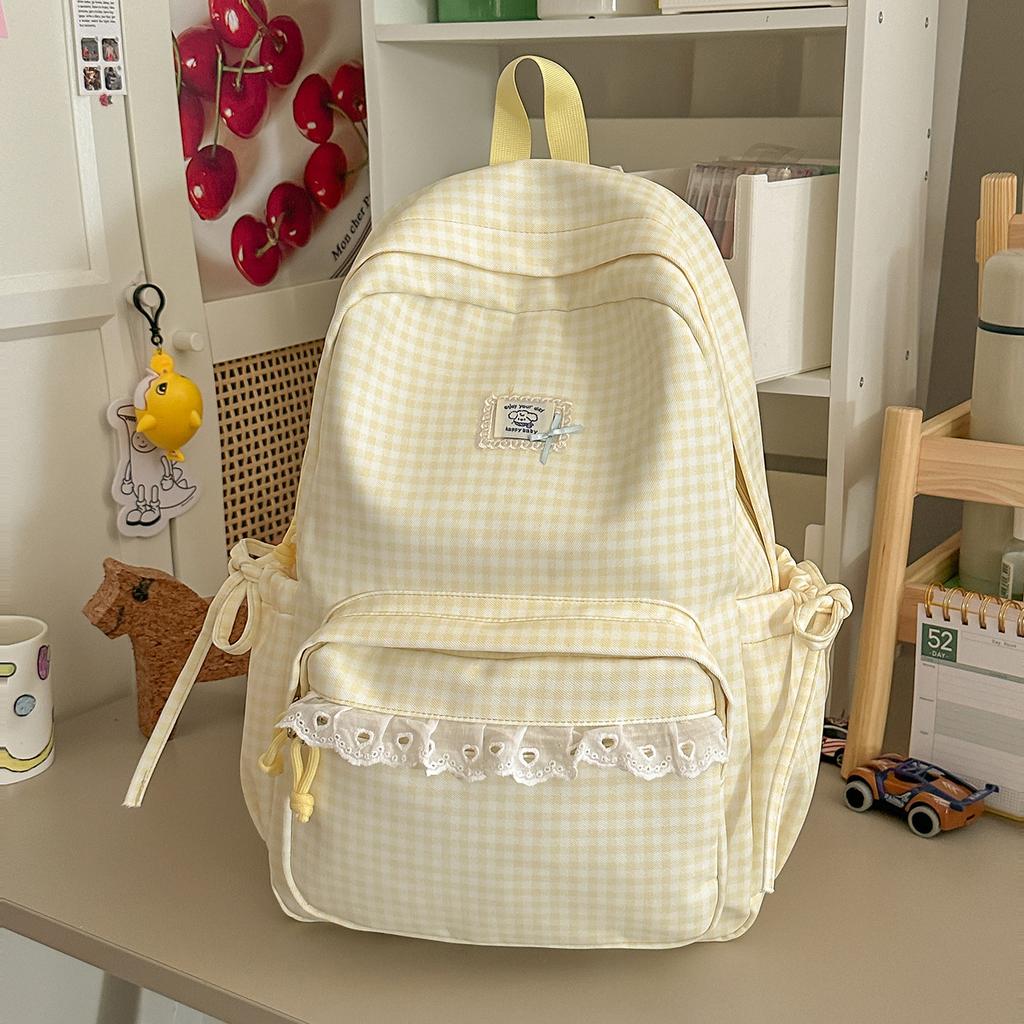 Schoolbag Girl Style Sub High Value Backpack Girl Junior High School Student Korean Ins Wind Light Schoolbag Large Capacity Backpack