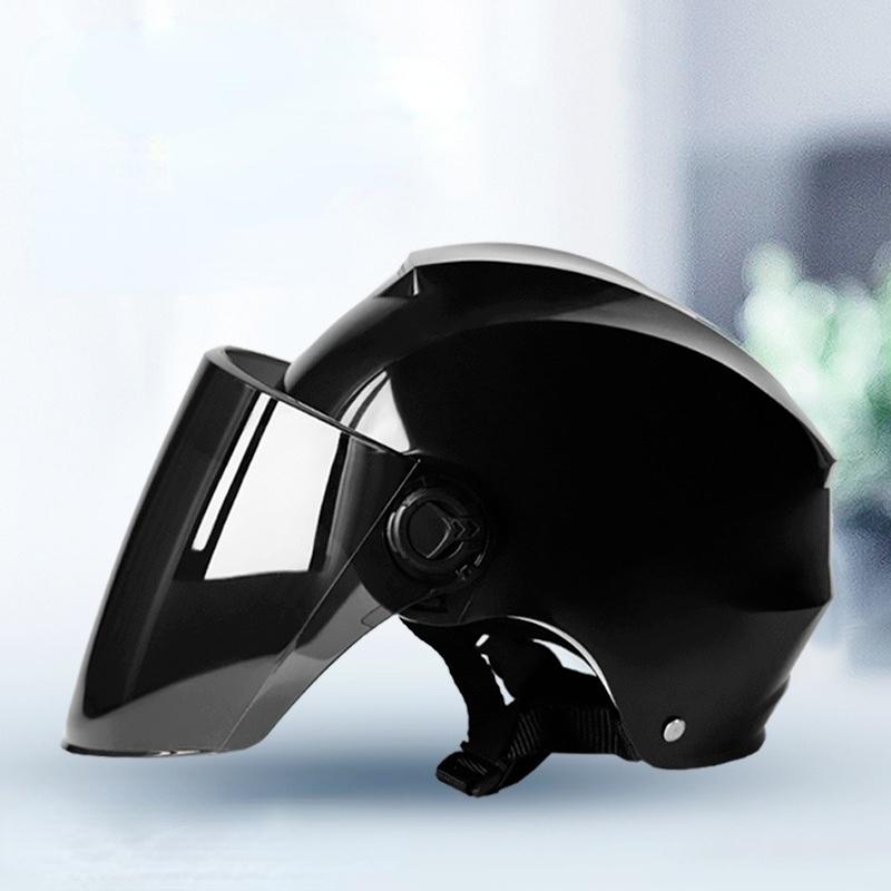Motorcycle Helmet Four Seasons Sun Protection ABS Motorbike Helmet Safety Battery Car Helmet Motor Casque for Women/Men