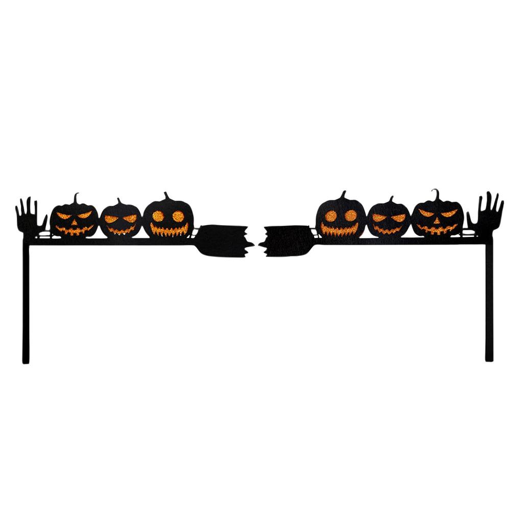Halloween Dörrkarmdekoration, fladdermöss, pumpor, spindelnät, dörr- och fönsterhörnskylt, Halloween Heminredning, hörnstickers
