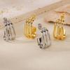 Women's 2025 Titanium Steel Irregular Earrings - New Light Luxury Design