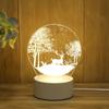 3D Lamp Acrylic USB LED Night Lights Neon Sign Lamp Xmas Christmas Decorations for Home Bedroom Birthday Decor Wedding Gifts