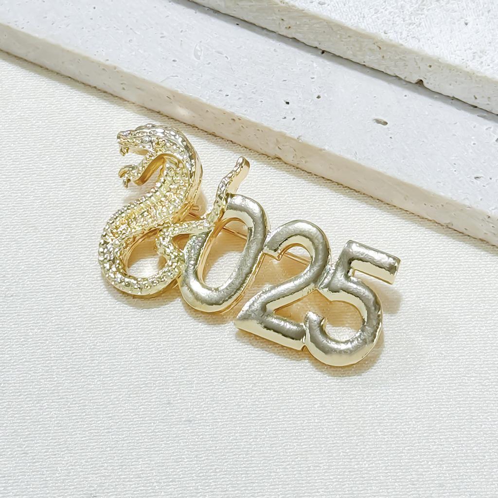 2025 jahr der Schlange Brosche Digitale Retro Brosche Multifunktionale Natal Jahr der Schlange Geburtstag Geschenk