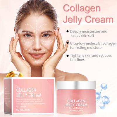 Collagen Jelly Cream,Anti-Ageing Face Care,Anti-Wrinkle,Deeply Hydrates Softens Skin.Collagen Provides Long-lasting Moisture.