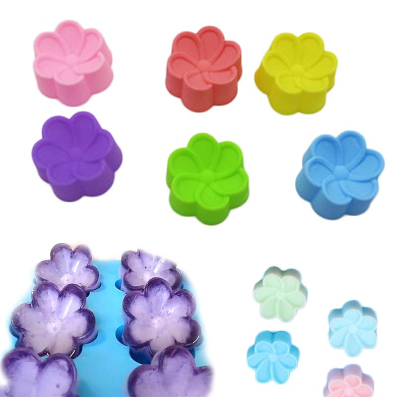 5Cm Begonia Flower Silicone Mold Muffin Liners Cupcake Bakeware Kitchen Gadgets Mould For Pastry Baking Diy Cake Tools Party