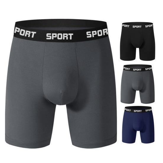 Pánské boxerky Slim Fit Patchwork Barva Potisk písmen Šortky Slipy Elastický design se středním pasem Hladké linie U-konvexní kalhotky