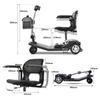 E-Scooter Sweetrich Air Classic Elektroroller Faltbar 250W 24V 12Ah 6" 7,5" Räder Leichter faltbarer E-Scooter mit 360° drehbarem Sitz