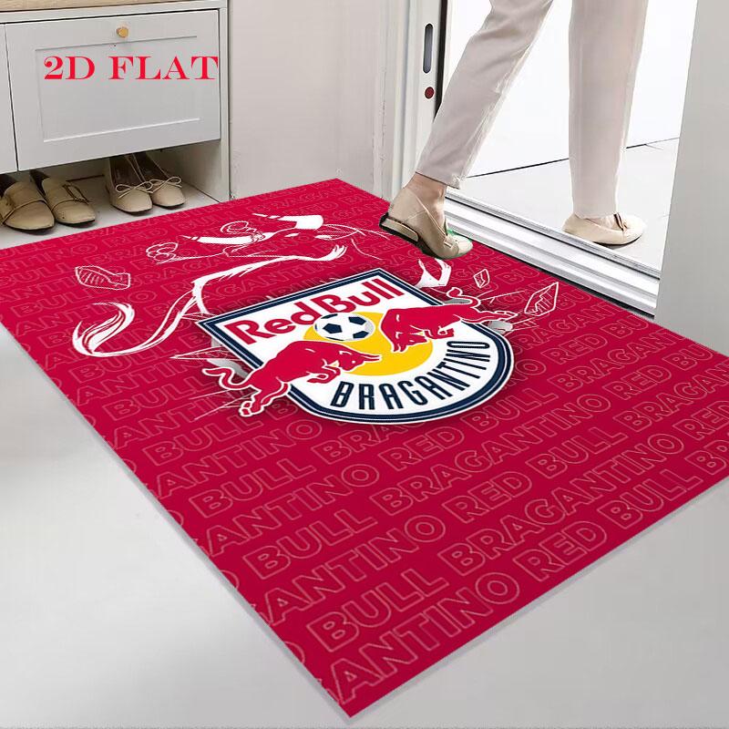 Tappeto FC Red Bull Salzburg per Soggiorno Camera da Letto Casa Decorazione Divano, Tappetino Antiscivolo per Giochi Bambini