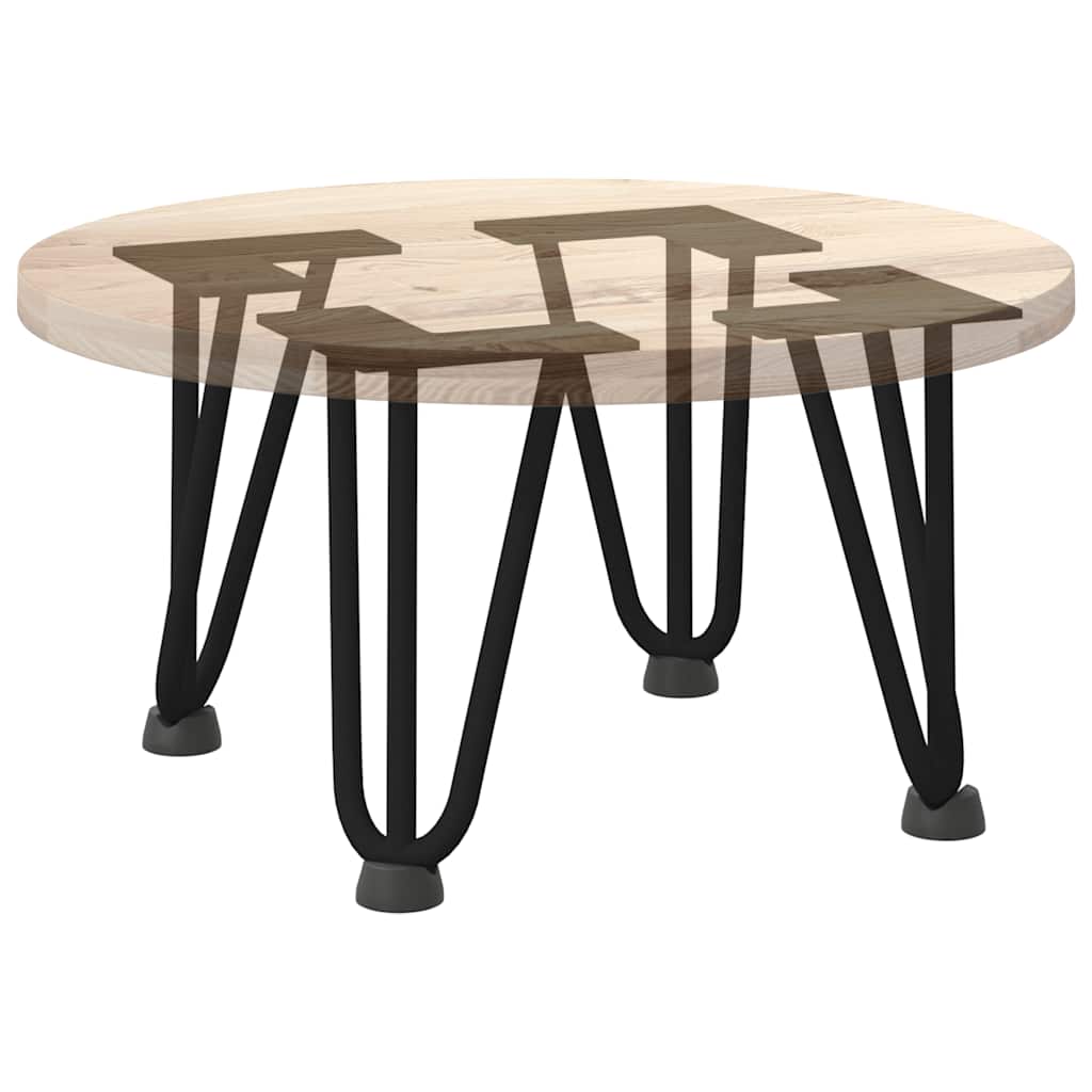 Vidaxl Nogi Do Stołu Hairpin, 4 Szt., Czarne, 20 Cm, Lita Stal