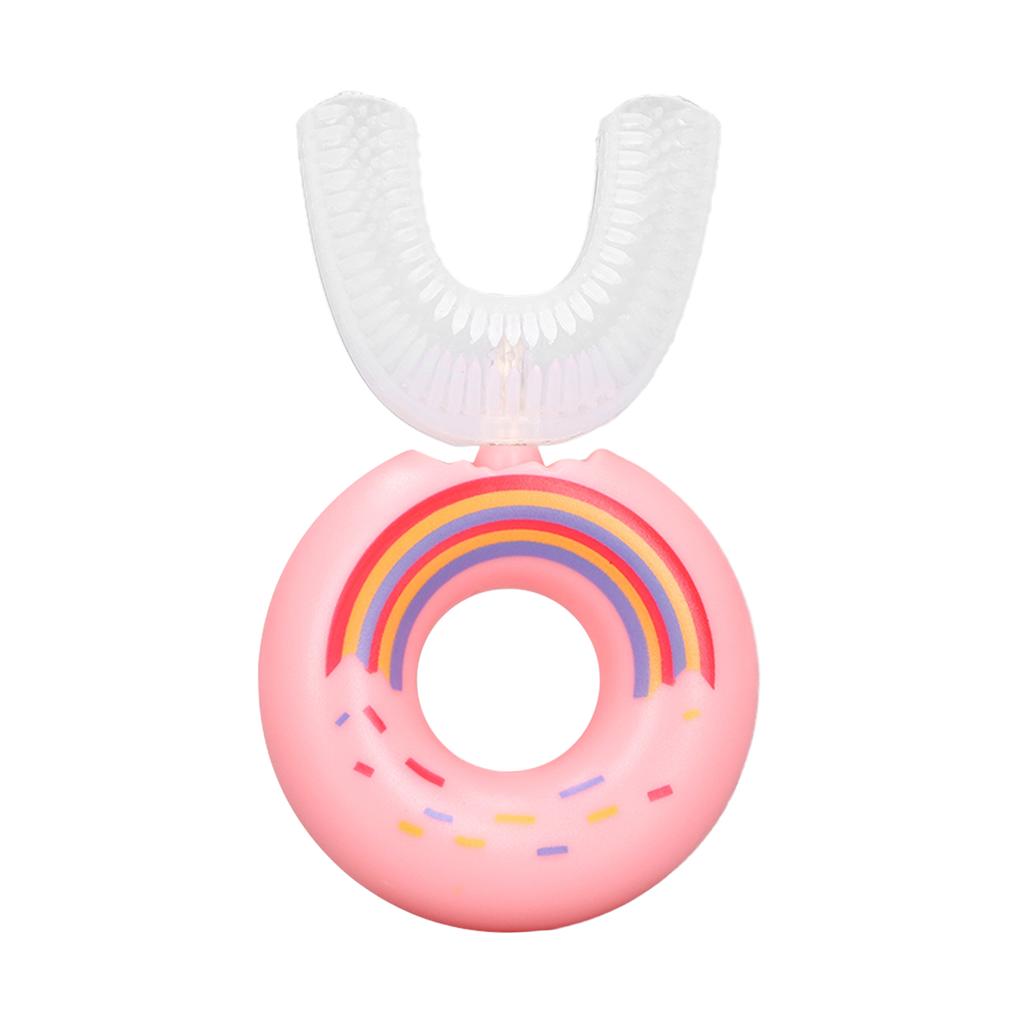 Dětský zubní kartáček ve tvaru U Dětský Roztomilý Kreslený Domácí Cestovní Přenosný Silikonová Hlava Čištění