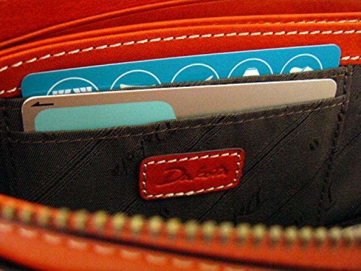 Long Wallet Zipper 0035897 Fons Series Orange [Dakota] L-shaped DA-35897-34