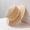[Minimalist Life] French Elegant Straw Hat Female Summer Shade Holiday Sunscreen Hat Imported Philippine Mashara