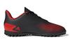 Adidas Predator 20.4 TF J Slip Resistant Abrasion Resistant Low top Kids' Soccer Shoes Black Red Kids' EF1956