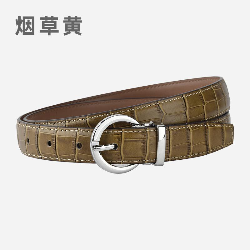 

elt omen s eather rocodile attern Women s Belt Business Casual ress Belt with rousers Casual Pants 110