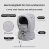 Winter Down Cotton Balaclava Ski Mask Warm 3-in-1 Beanies Cap Dustproof Windproof Pullover Cap Outdoor Skullies & Beanies