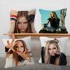 Singer Avril Lavigne Game For Cartoon Print Peripheral Pillow Case Cushion Cover Home Decor Birthday Gift Pillowcover