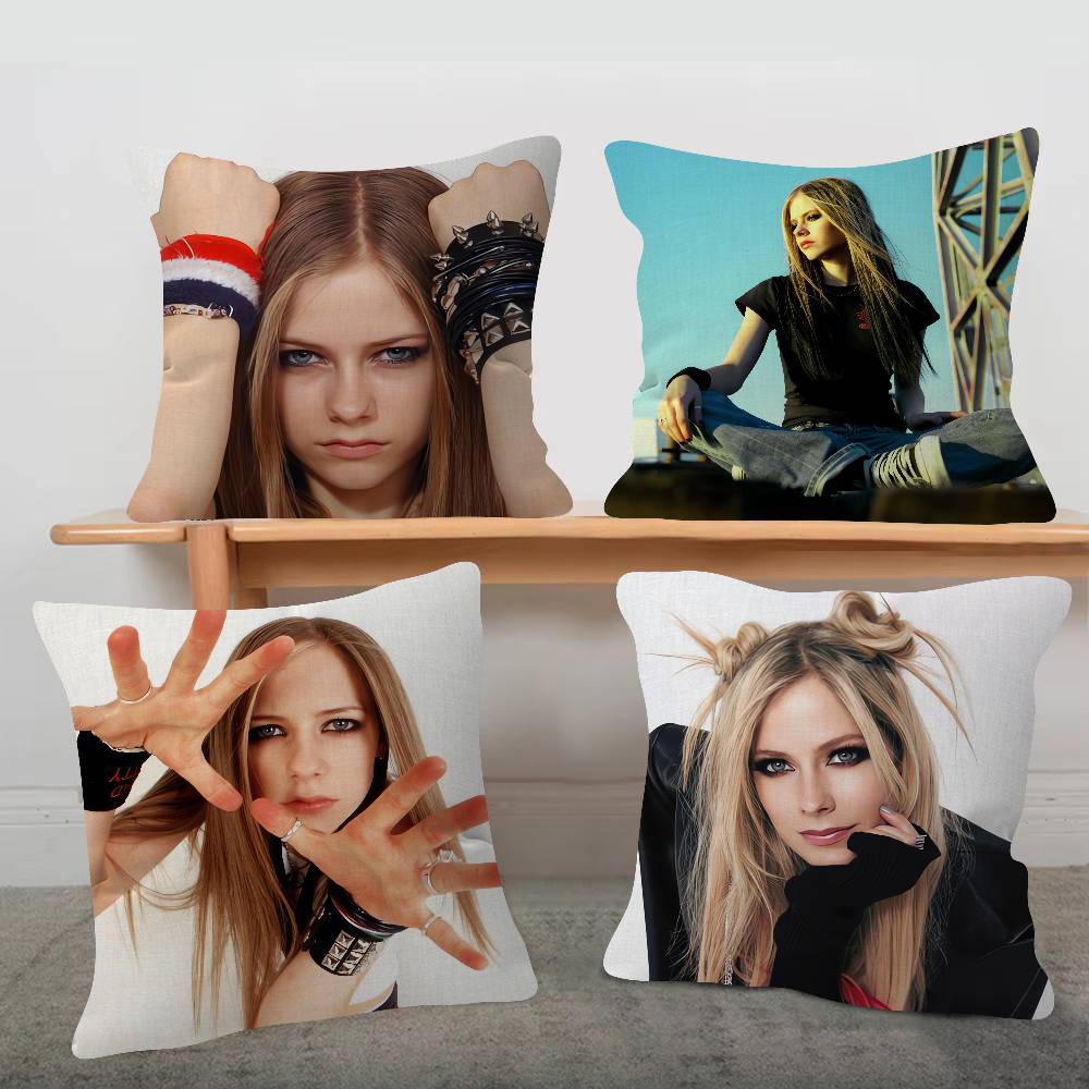 Singer Avril Lavigne Game For Cartoon Print Peripheral Pillow Case Cushion Cover Home Decor Birthday Gift Pillowcover
