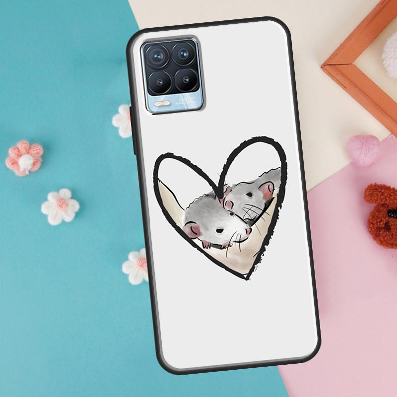 Mouse Rat For OnePlus 11 10 Pro 10T Nord CE 2 Lite Realme C55 C35 C33 C31 C30 C21Y GT Neo 5 3 2T Case