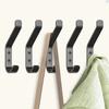 4/5/6/10 Pcs Wall Mounted Coat Hook Heavy Duty Door Hook Universal Towel  Hanging Hook  Wall Mounted
