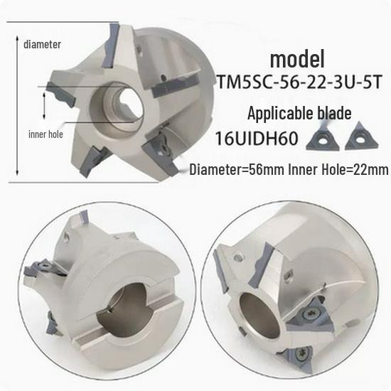 Deep Hole Internal Thread Milling Cutter with Coolant, Imperial/Metric Shank, US 11UI/16UI