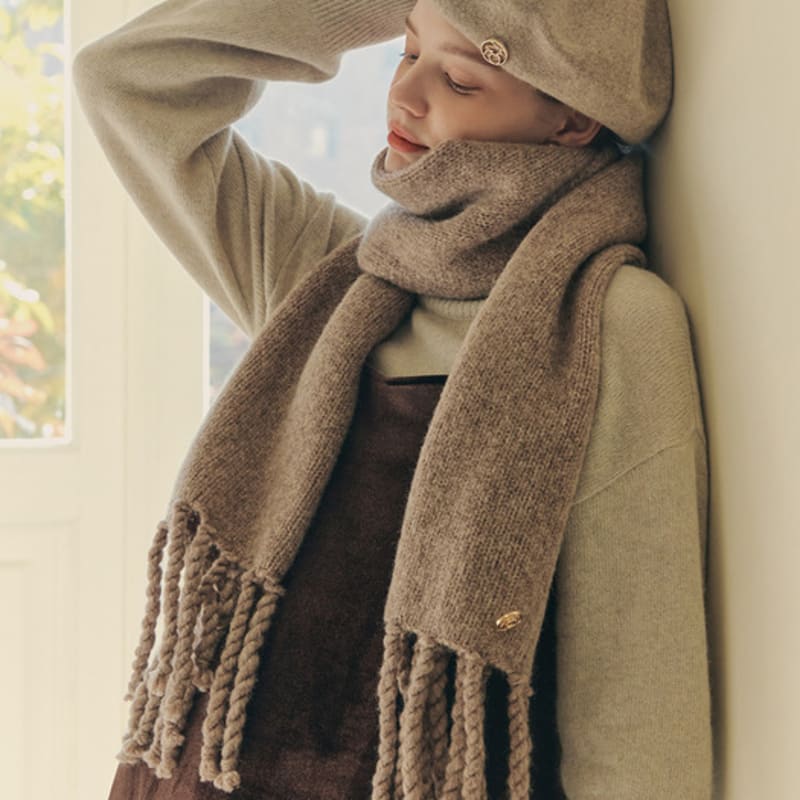 ZEROSTREET [2 Colors] Alpaca Wool Muffler