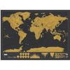 Scratch Off World Map - Luckies - Black - 82.5 X 59.4 Cm - Decorative Objects - Unisex