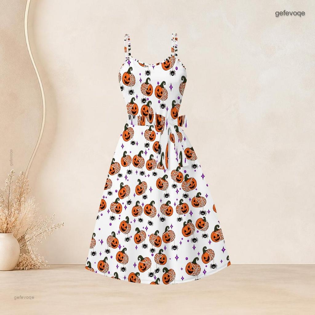 Women Plus Size Two Piece Outfit Long Sleeve Cropped Shrug Strappy Tie Waist Halloween Printed White Long Dress