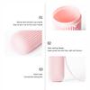 Pink Empty Travel Portable Toothbrush Cup Bathroom Toothpaste Holder Storage Case Box Organizer Travel Toiletries Storage Cup