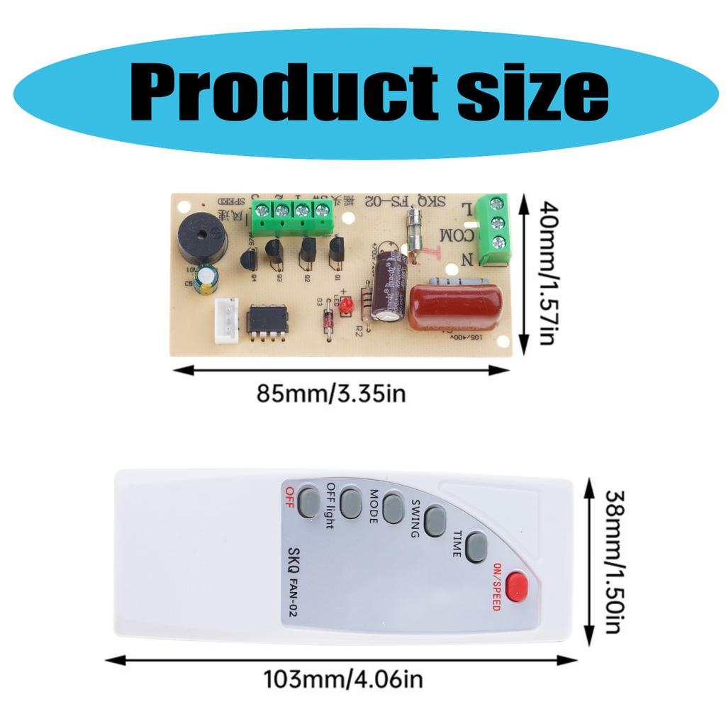 Replacement Power Board Fan Control Board Home Appliance Repair Part Circuit Board Repair Set PCB Texture for Fan