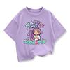 Boys Girls Loose Cotton Tee Soda Pop Graphic Design Soft Breathable Short Sleeve Daily Wear Kids Clothes