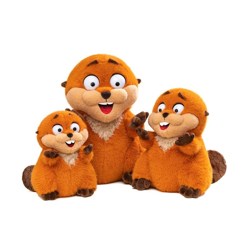 Nice Anime Hoppers Plush Cute King Georges Tom Lizard Plush Soft Stuffed Animal Beaver Plushie Doll Toy Birthday Gift for Kid