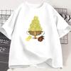 Küstenmeerlandschaft Retro Grafikdruck Kurzarm T-Shirt Unisex Unisex Unisex Strandurlaub Lässig Streetwear Baumwoll Tops