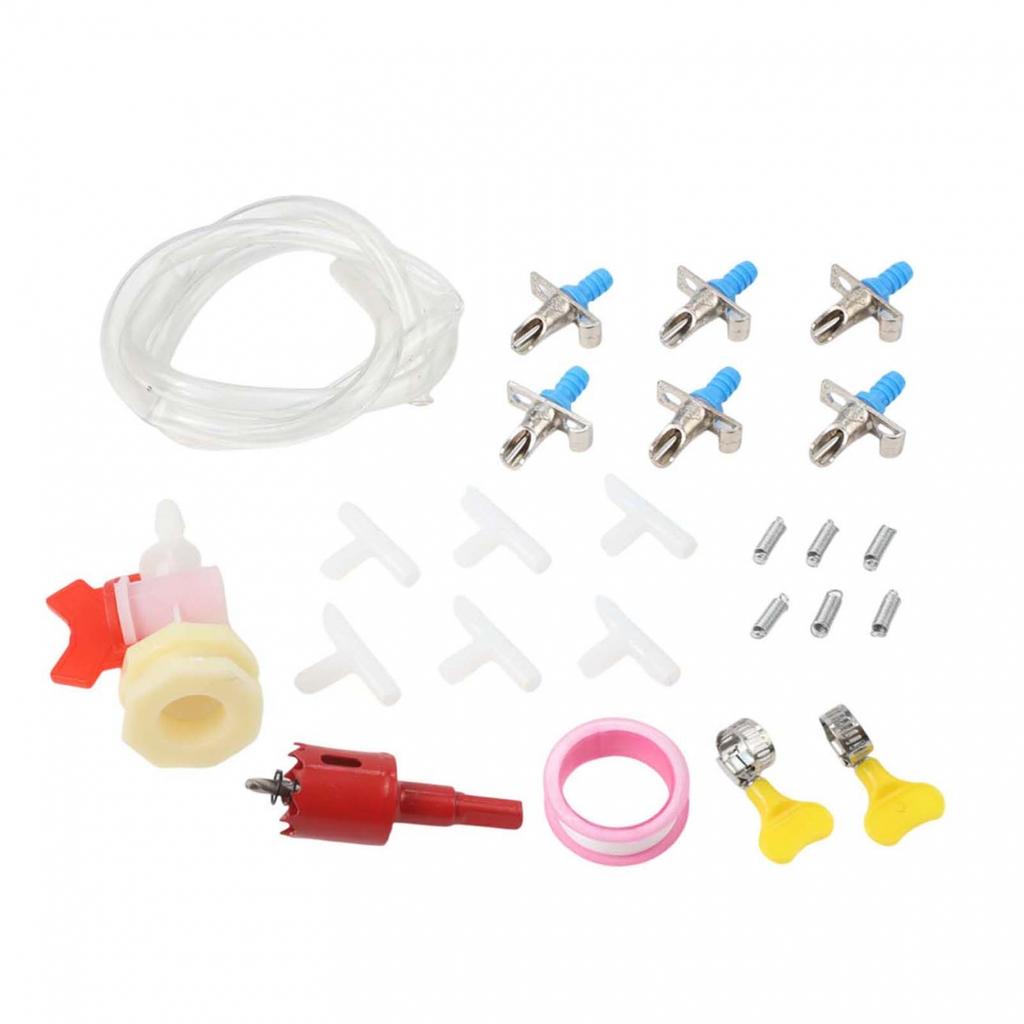 Continuous Water Circulation Drinking Fountain Dual-spring Nozzle Rabbit Waterer