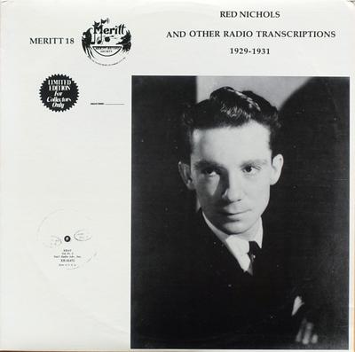 LP Record VARIOUS - Red Nichols And Other Radio Transcr MERITT18 Meritt Record S 1982 US Jazz Used