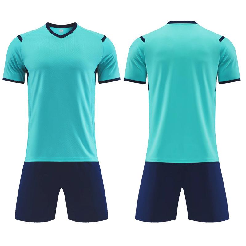 Football Uniform Suit for Boys with Printed Primary School Football Athleticwear Childrens Training Clothes Short-sleeved Football Uniforms