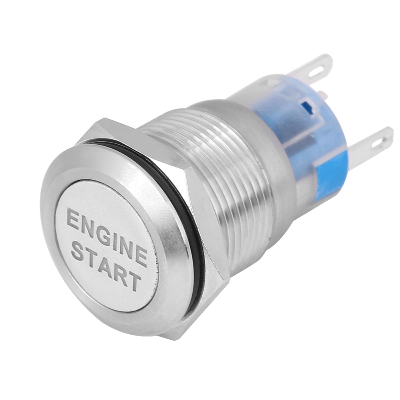 

ZenithAur Car Engine Start Push Button Switch Zinc Alloy LED Light Ignition Starter Weatherproof Black (Stainless Steel Silver Case) серебряный