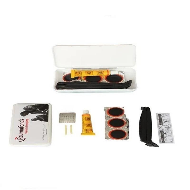 1SET Mountainbike-Reifenreparaturwerkzeugsatz Reparaturwerkzeug Fahrradfahren Reifenreparatur Gummi + Montierhebel + Kleber