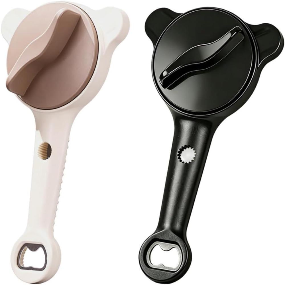 Stainless steel jar opener, suitable for elderly people with weaker hand strength, adjustable jar and bottle opener, manual can opener