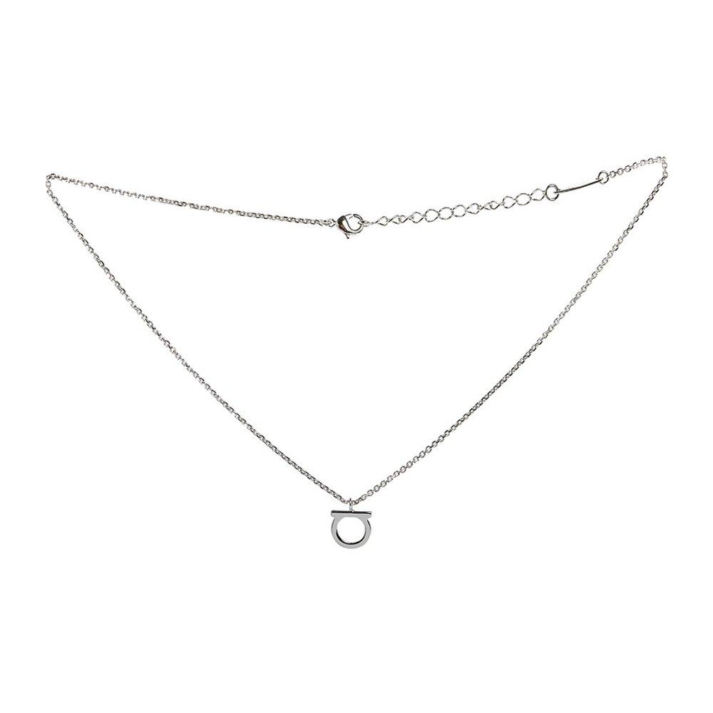 [Salvatore Ferragamo] Women's Gancini Necklace 76 0133 Pldlucid 0696659 106172