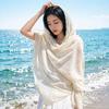 Lace Bow Shawl for Camisole Dress - Air-Conditioned Room Neck Protection Scarf Cloak