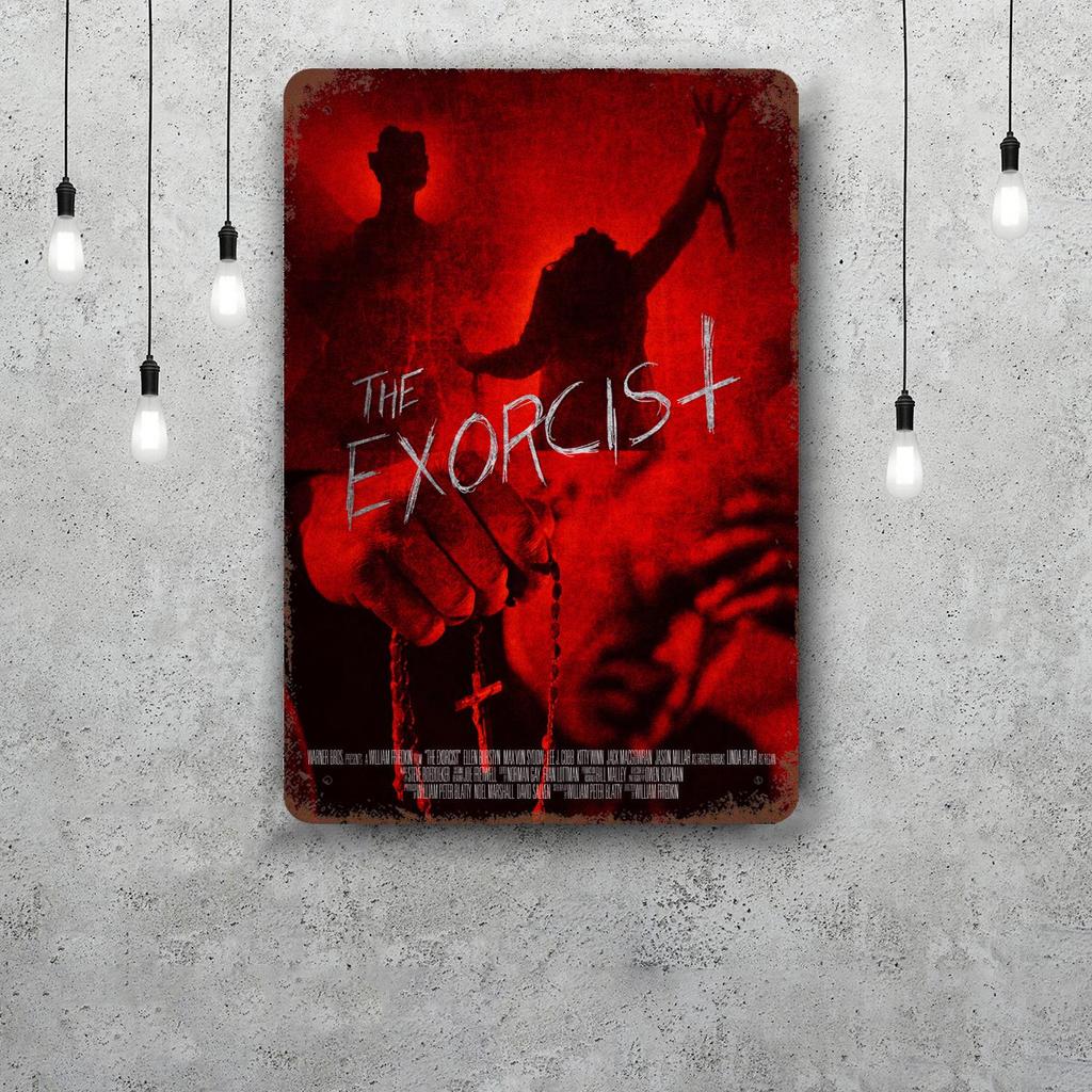 The Exorcist Movie Metal Signs Wall Decor Vintage Tin Signs Captain Metal Poster Decor for Bar Pub Club Wall Decoration