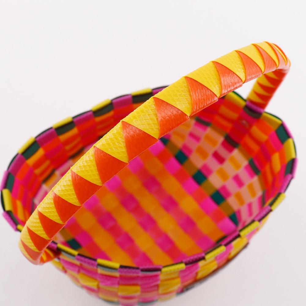 MARNI Pod Woven Bucket Handbag M00332 M00IW One handle Orange / multicolor polypropylene Women Used