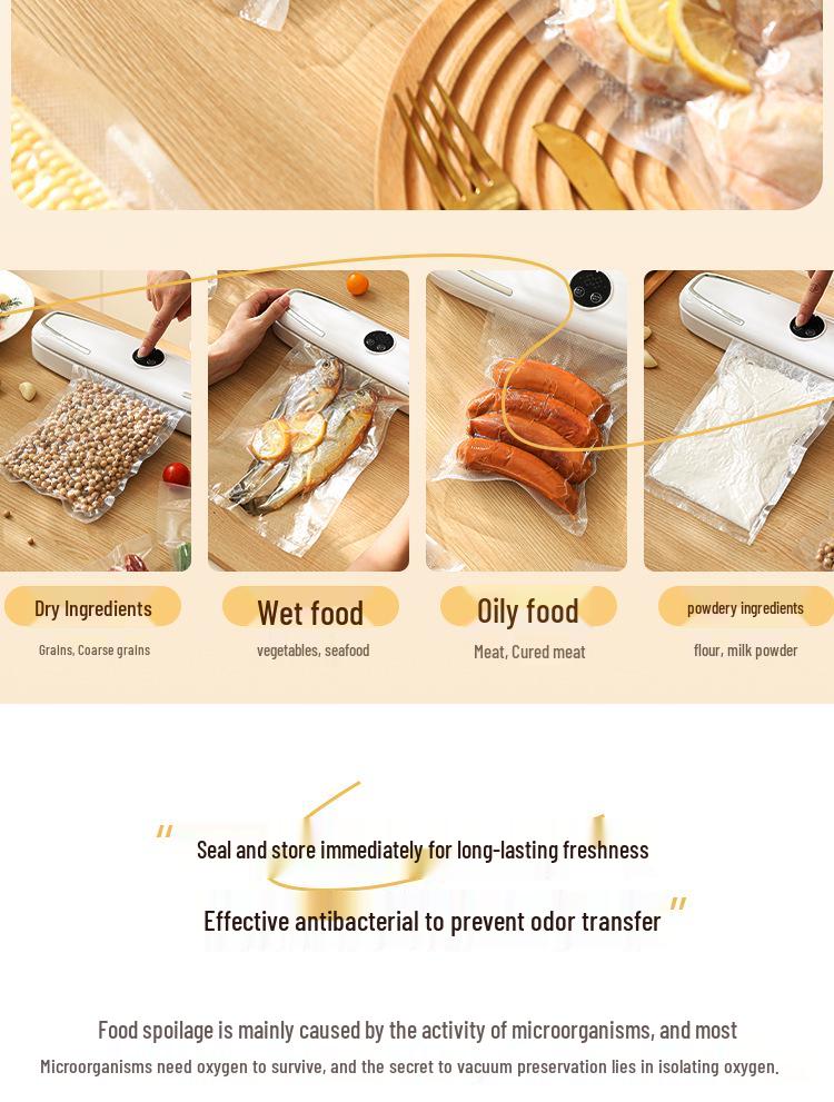 Mini Household Vacuum Sealer for Food Preservation
