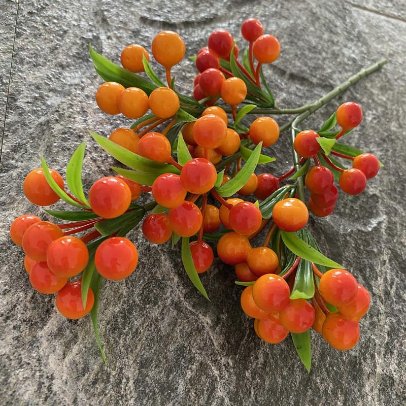 Red Style Chinese Prosperity Fruit For Home Office Living Decoration Room