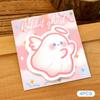 Halloween Ghost Sticky Notes Set 1/4Pcs Reusable Cute Cartoon Die Cut Memo Pad for Study Work Daily Reminder