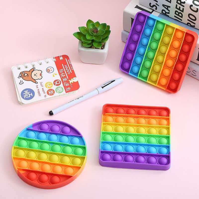 Juguetes Sensoriales de Silicona para Aliviar el Estrés, Burbujas para Empujar, Fidget, TDAH, Ansiedad, Recuerdos de Fiesta para Niños, Rellenos de Calcetín, Regalos, Premios de Aula
